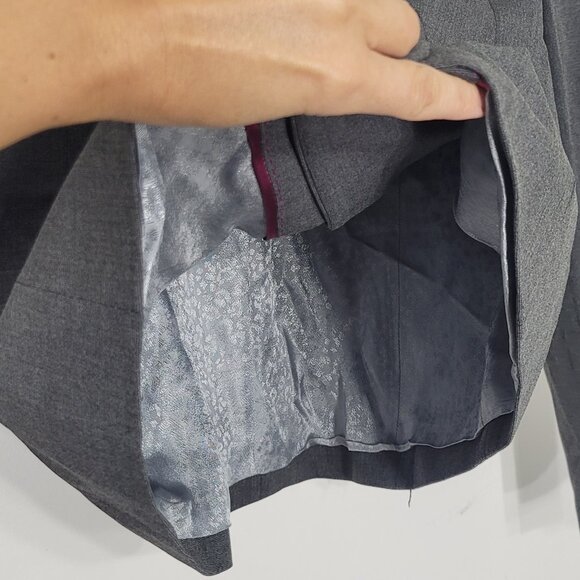 Planet Gray Long Sleeve Business Casual Single-Breasted Blazer High End Classic - Picture 5 of 12